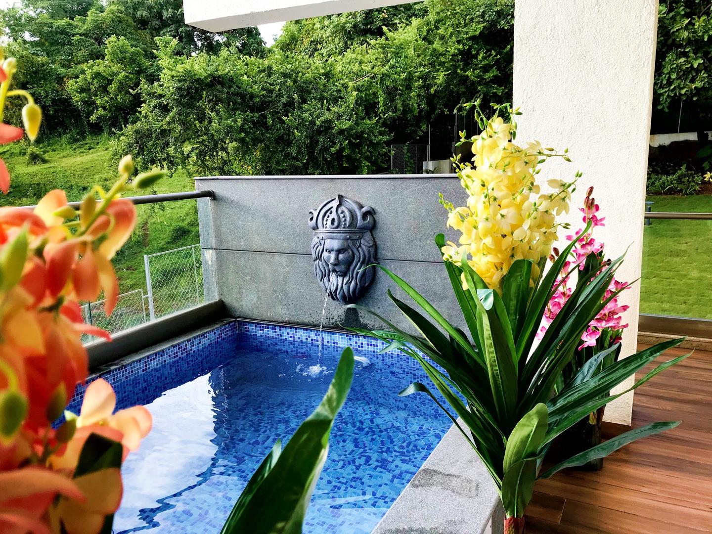 River Heights, 6BHK river-view villa with two plunge pools near Candolim